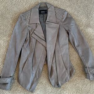 BNCI Women's Taupe Pleather Jacket